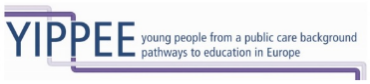 Logotip YIPPEE - Young people from a public care background: pathways to education in Europe
